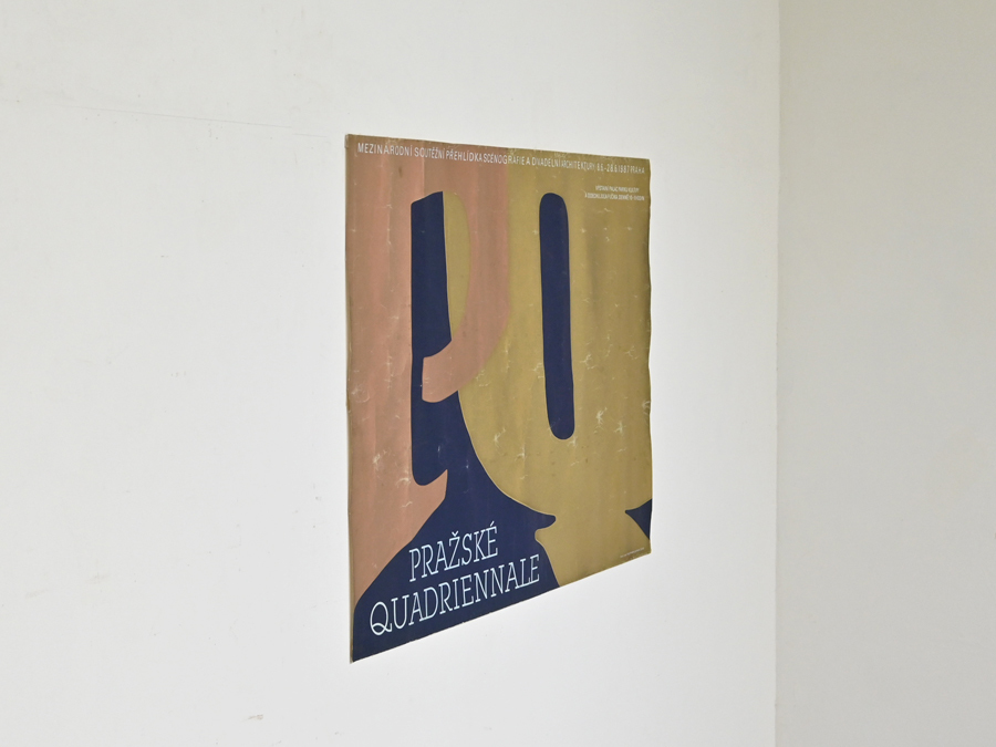 1987年 チェコ Prague Quadrennial シルクスクリーンポスター 真作保証/プラハ モダンアート バウハウス ポールランド ジャンアルプ_画像2