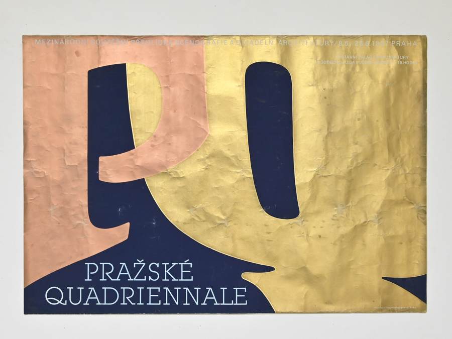 1987年 チェコ Prague Quadrennial シルクスクリーンポスター 真作保証/プラハ モダンアート バウハウス ポールランド ジャンアルプ_画像1