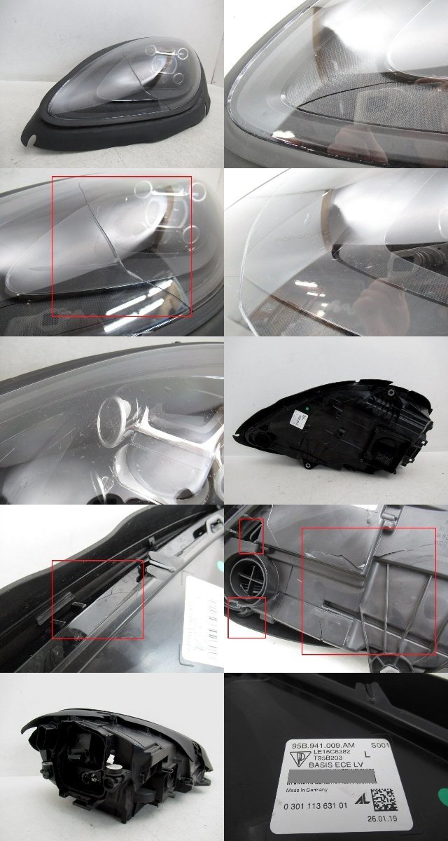 【ジャンク 部品取り】 Porsche ポルシェ マカン 95B 純正 左 ヘッドライト LED 95B.941.009 (n087274)_画像2