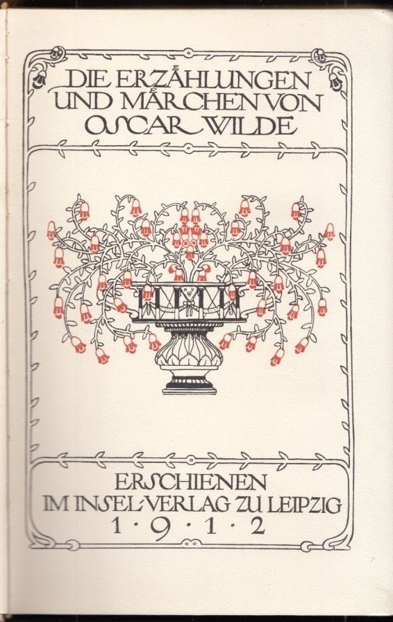 ☆ハインリッヒ・フォーゲラー装丁・挿絵/オスカー・ワイルド童話集/ドイツ1912年　　_画像2