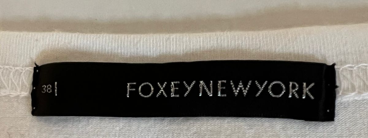 FOXEY New York 半袖　ストレッチ加工　カットソー　襟付き　ブラウス トップス トップス FOXEY