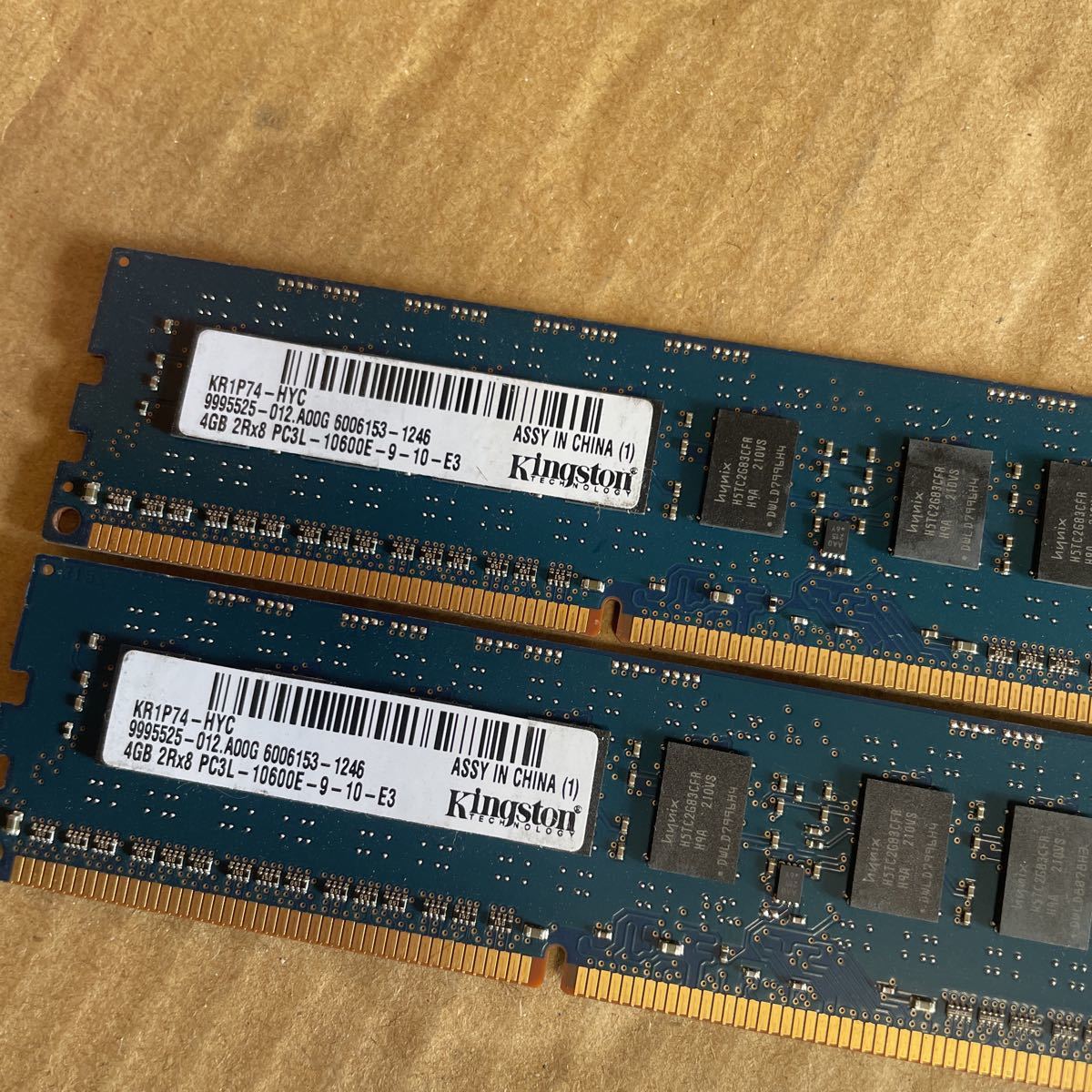 （06Q）4GB 2Rx8 PC3L-10600E DDR3L-1333 2枚セットサーバー用_画像2