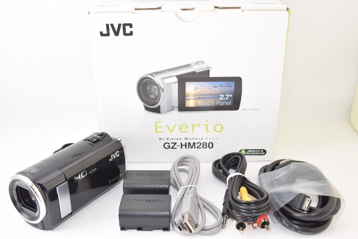 新しい エブリオ Everio JVC ☆美品☆ GZ-HM280-B 2309706 ビデオ