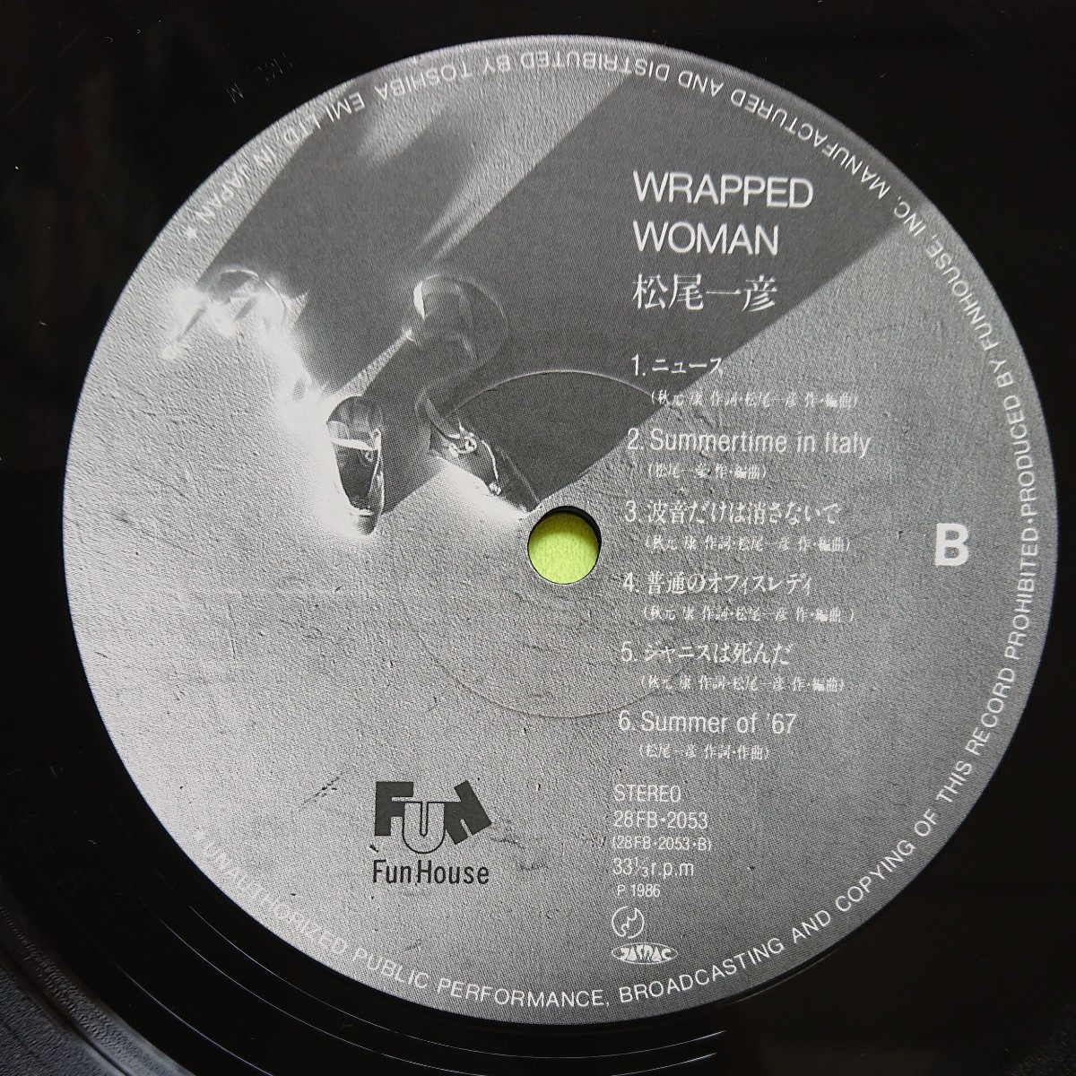 LP/松尾一彦(オフコース)/WRAPPED WOMAN〉外カバー、変形三つ折りジャケット_画像10