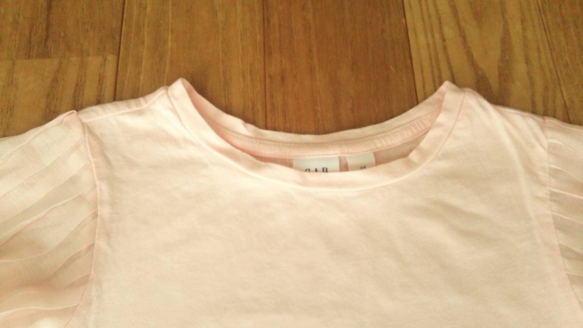 GAP　KIDS　袖プリーツTシャツ　XS　110_画像3