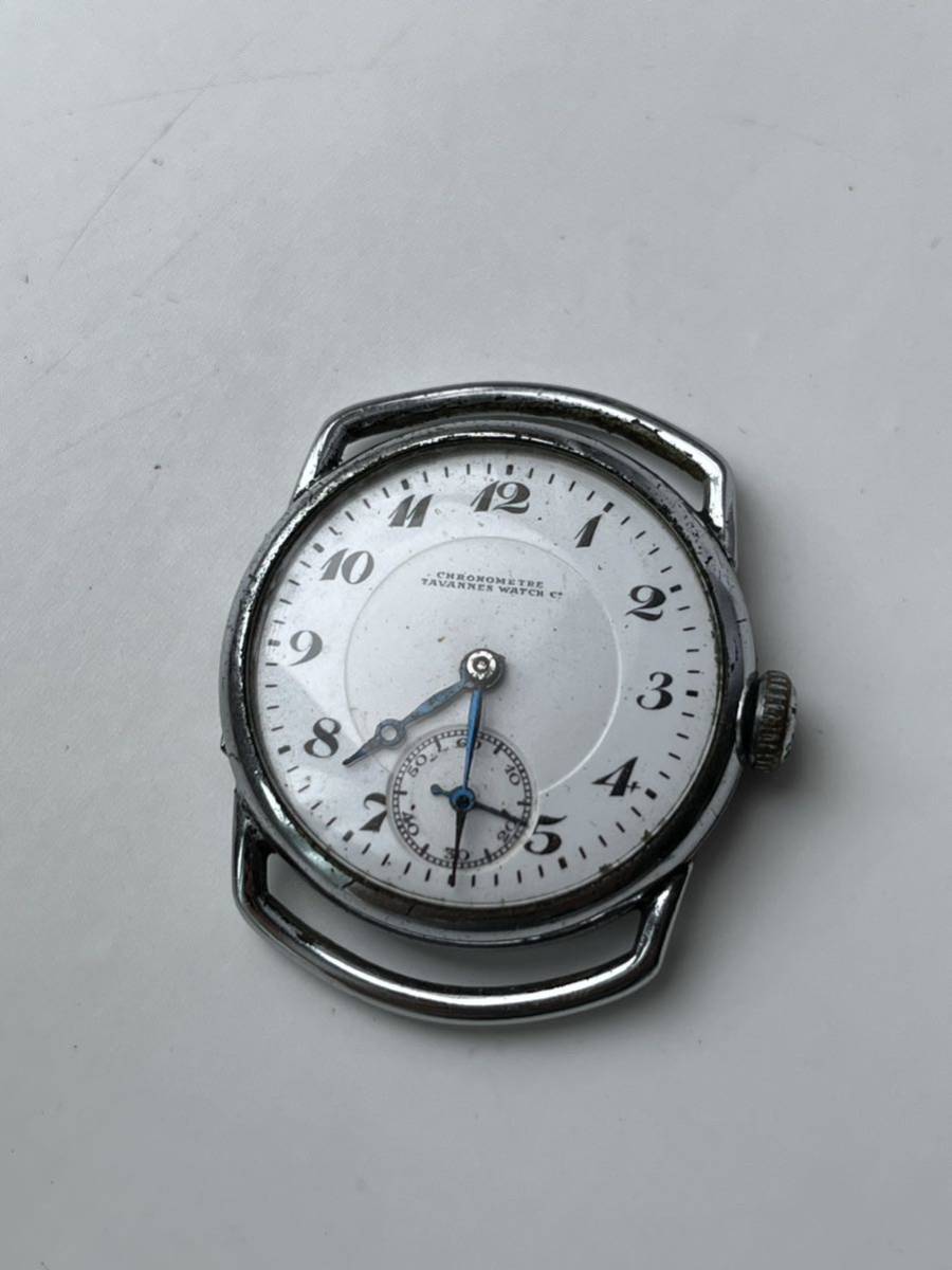 大人気新作 30年代？鉄道省 Tavannes Chronometreタバン腕時計　ポースレン ダイヤル アナログ（手巻き）