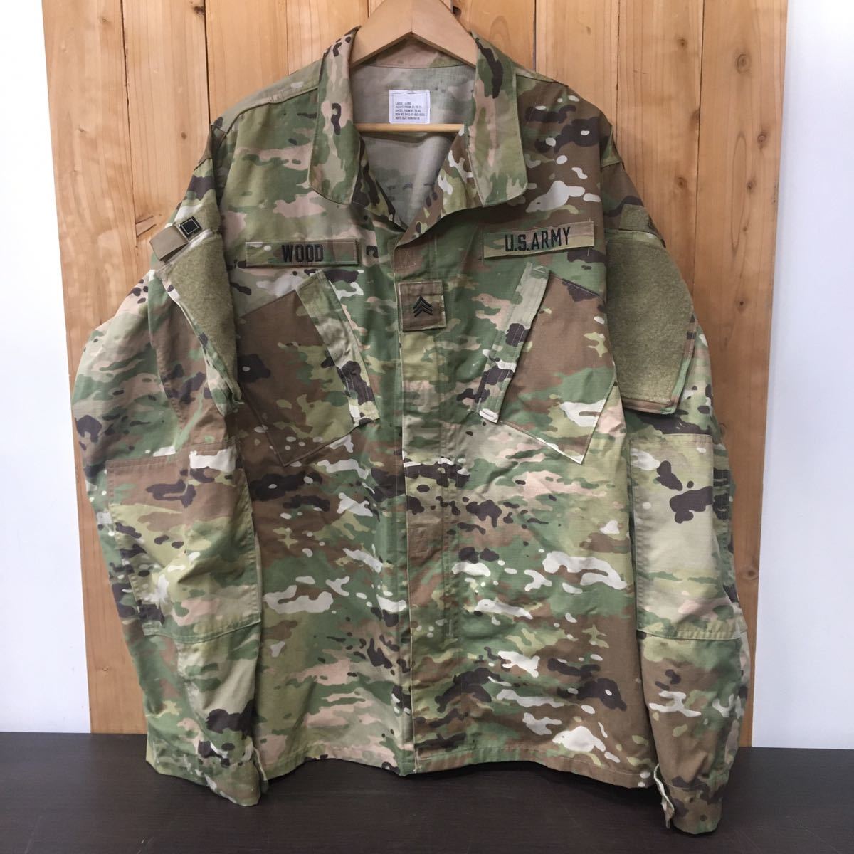 大きいサイズ 米軍実物 OCP スコーピオン W2 迷彩 コンバット ジャケット 中古 美品 SIZE L-L