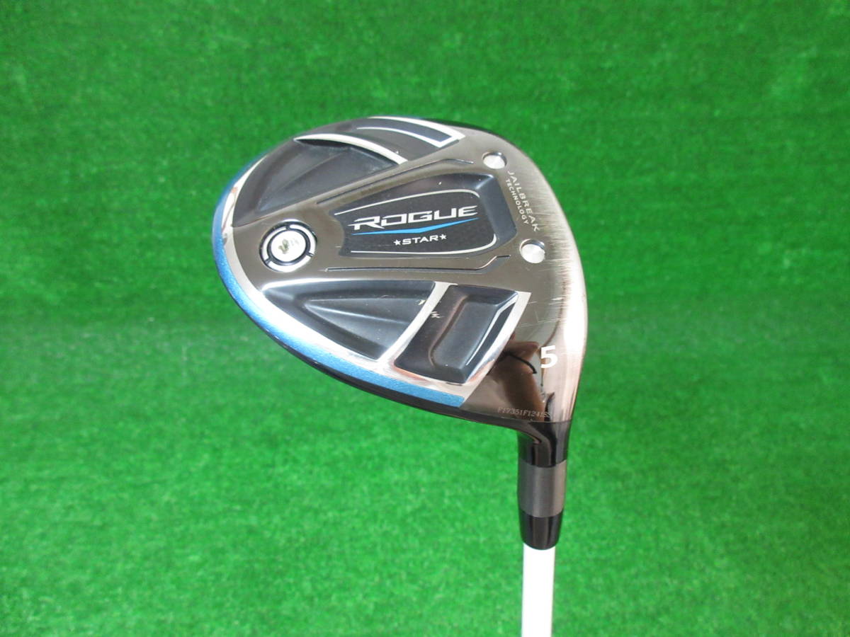 6689【Callaway】ROGUE STAR レディス 5W 18度 純正FUBUKI for CW 40(L)装着 ヘッドカバー付き キャロウェイ ローグ スター FW 中古品_画像1