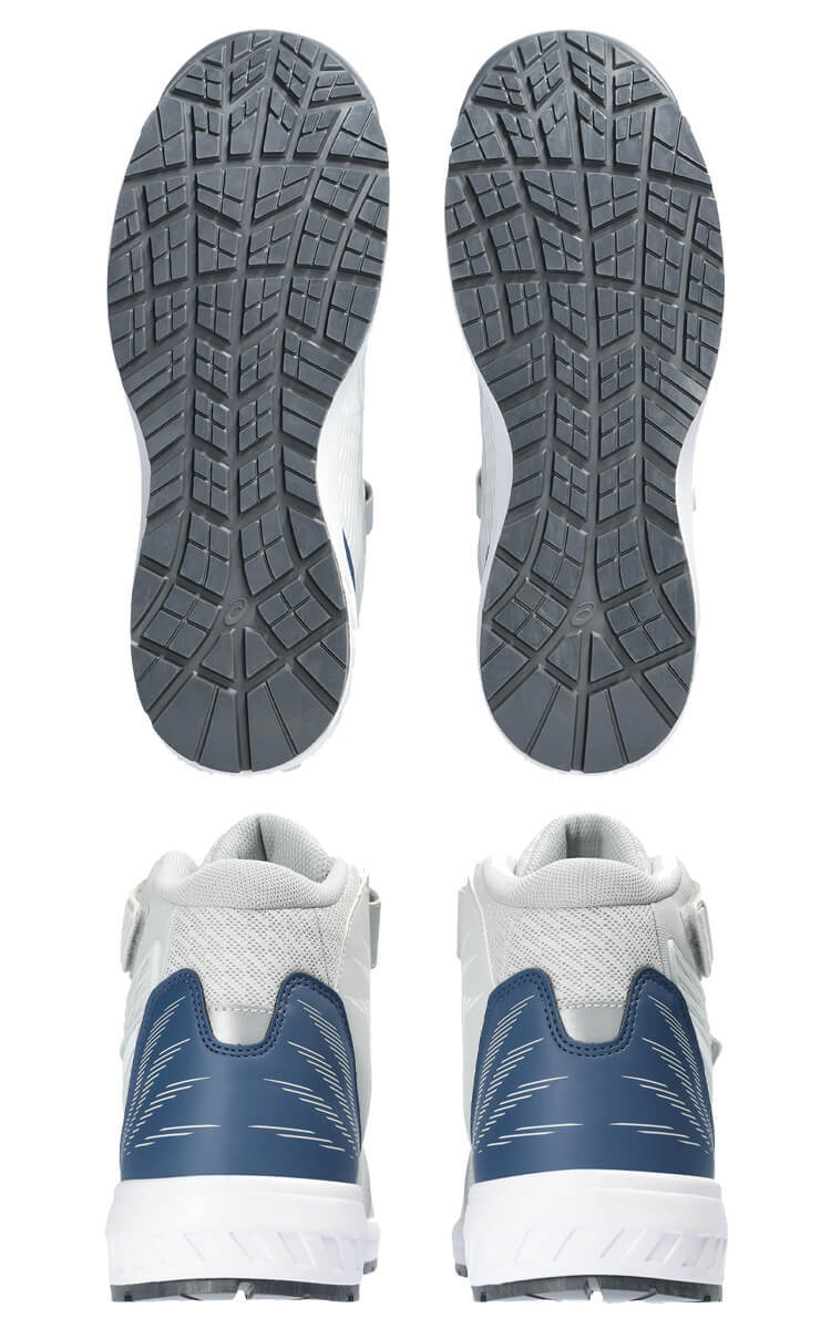 安全靴 アシックス ウィンジョブ CP120 グラシアグレー×ホワイト マジックベルトタイプ 28.0cm 20グラシアグレー×ホワイト_画像3