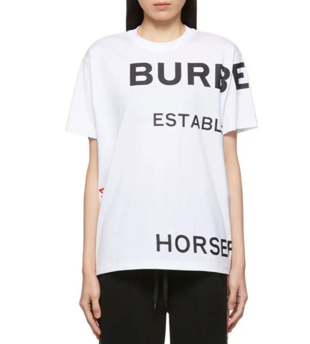 バーバリー burberry メンズ S レディース Tシャツ ロゴ オーバー