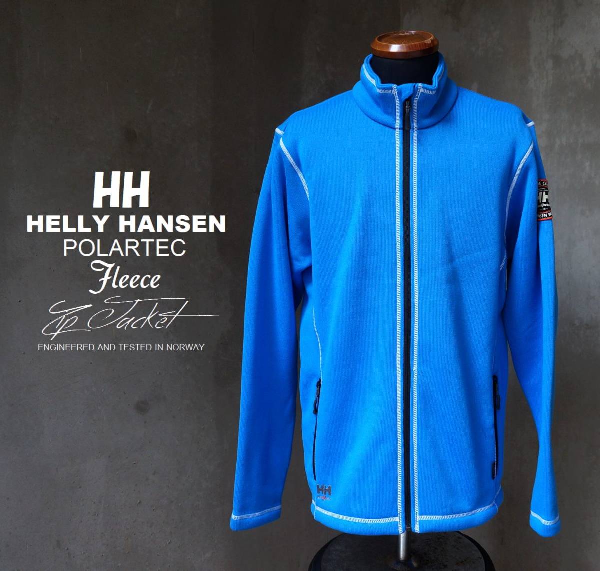 ヘリーハンセン HELLY HANSEN WORKWEAR ポーラテック フリース 青 ブルー ジップ ジャケット L
