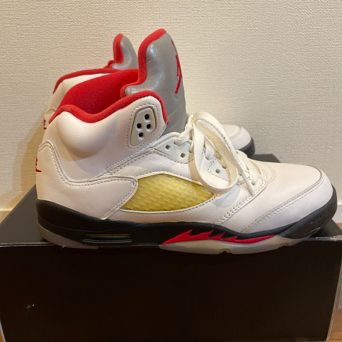 Nike Air Jordan 5 Retro "Fire Red" GS ナイキ ジョーダン5 24.5cm ファイアレッド