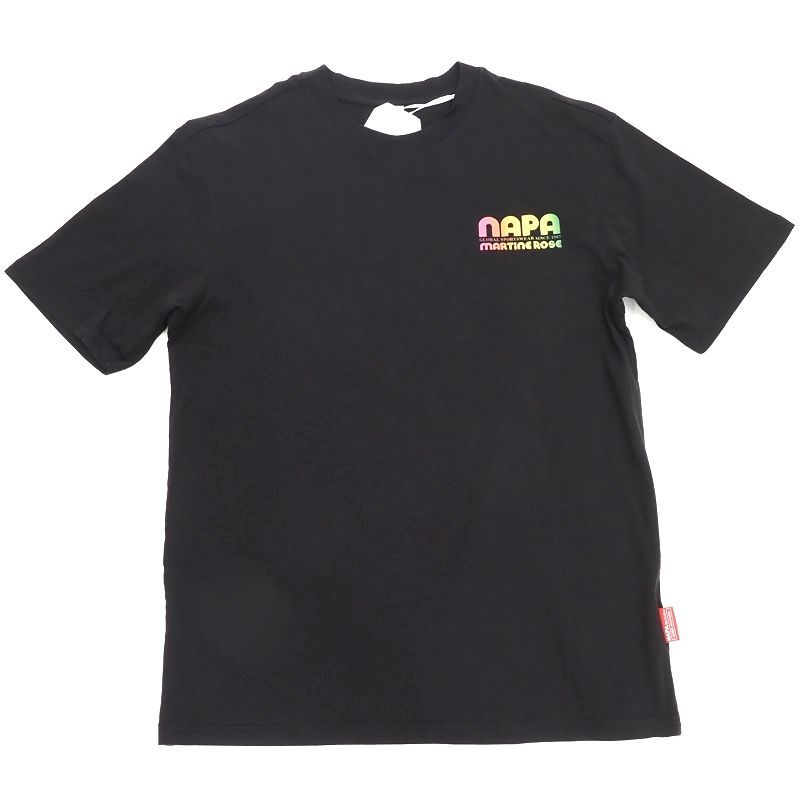 F03362 未使用品 NAPAPIJRI × Martine Rose/Tシャツ 【サイズ：M】 ブラック マーティンローズ ナパピリ_画像1