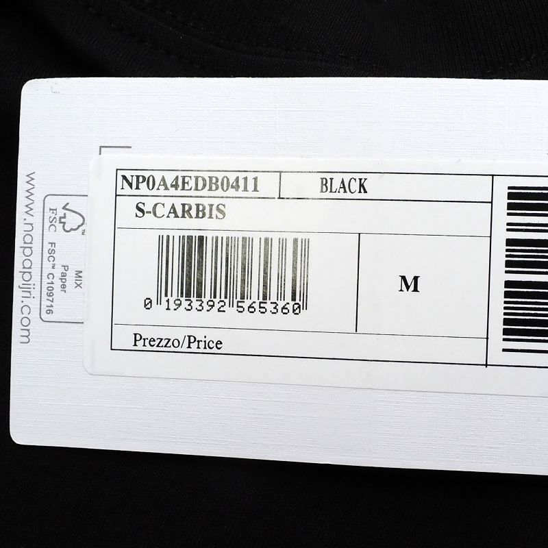 F03362 未使用品 NAPAPIJRI × Martine Rose/Tシャツ 【サイズ：M】 ブラック マーティンローズ ナパピリ_画像6
