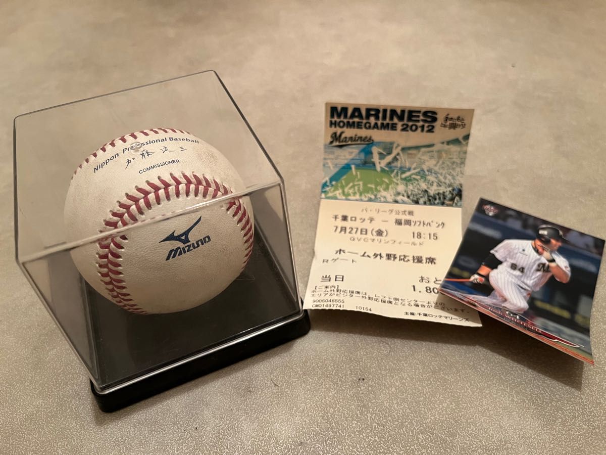 NPB 実使用 試合球(ホームランボール)千葉ロッテマリーンズ NPB 実使用 試合球(ホームランボール)千葉ロッテマリーンズ