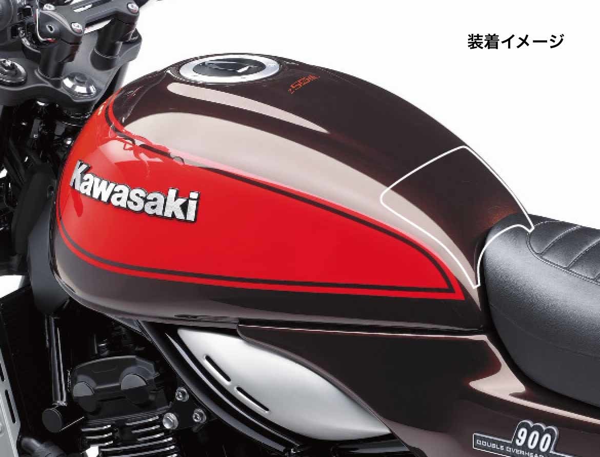 Z900RS 50th アニバーサリー 火の玉カラー カーボンタンクパッド