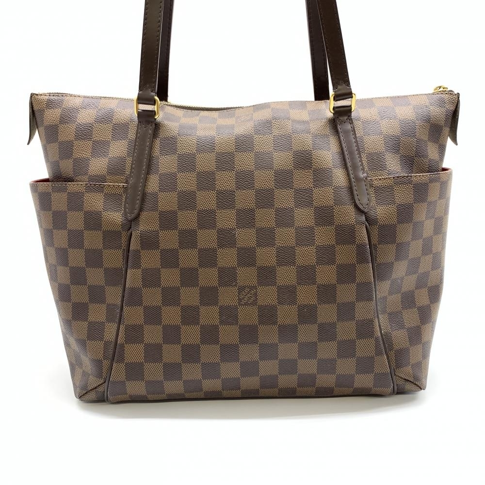 LOUIS VUITTON ルイヴィトン N41281 トータリーMM ダミエ レディース トートバッグ ショルダー 肩掛け ブラウン A4サイズ収納 管理RT34277_画像4