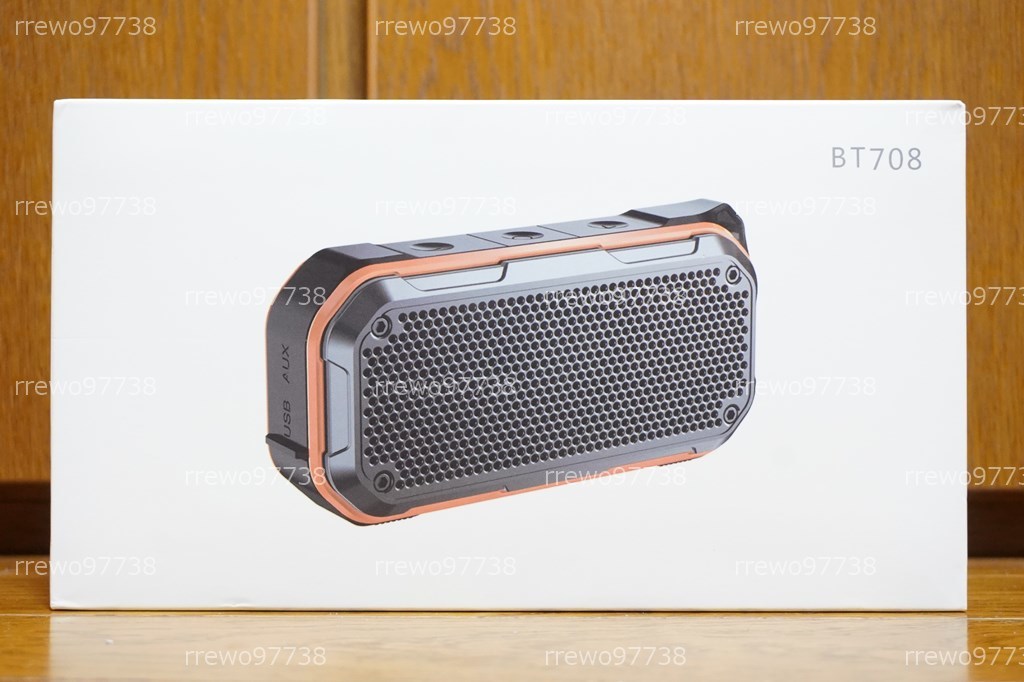 【新品】aitocga BT708 Bluetooth v5.0 防水 お風呂 手元 ワイヤレススピーカー 3.5mm入力 microSD再生 12時間再生 技適 microUSB充電_画像9