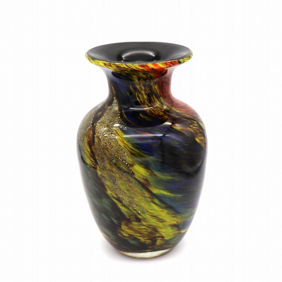 選ぶなら ガラス花瓶・壺型花器・ガラスインテリア・No.200823-24・梱包サイズ80 花瓶