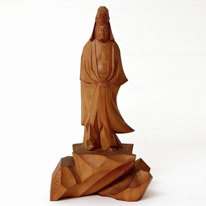木彫りの像・No.170903-16・梱包サイズ60