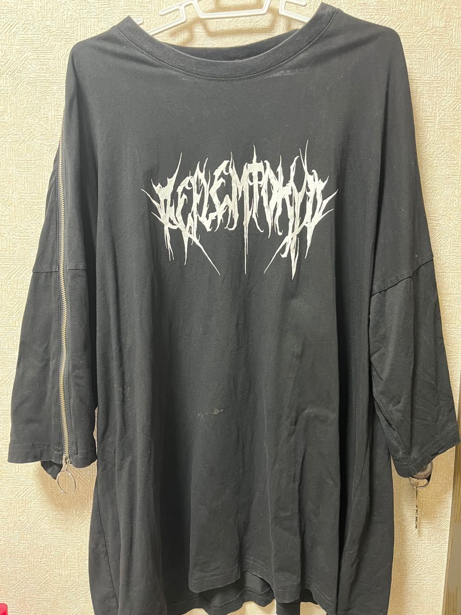 REFLEM【レフレム】ショルダーZIPデザインTシャツ 地雷 地雷系 REFLEM【レフレム】ショルダーZIPデザインTシャツ 地雷 地雷系