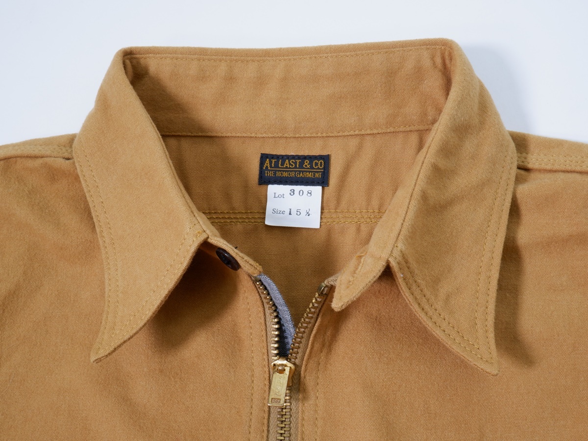 at last&co(atlast&co)アットラスト CHAMOIS HALF ZIP SHIRTシャモア ハーフジップシャツ[MSHA71634]_画像3