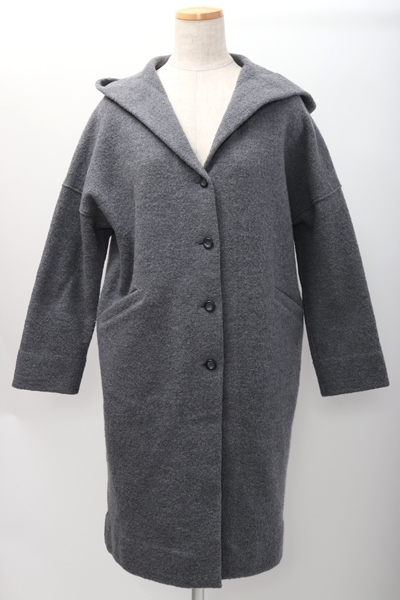 安いそれに目立つ evam evaエヴァムエヴァ coatプレスウールフード