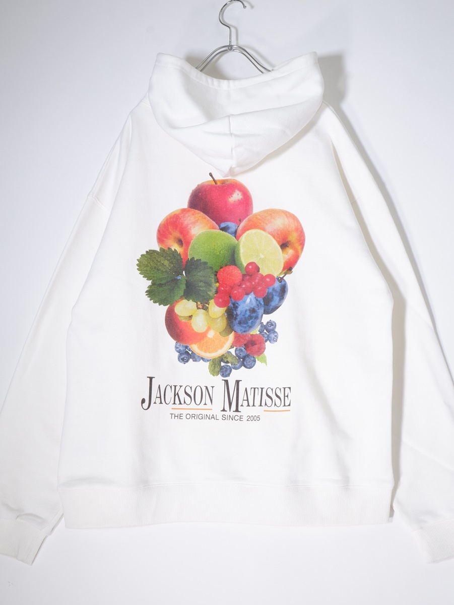 ジャクソンマティスJACKSON MATISSE 2023SS FRUIT OF THE LOOM × JM ロゴスウェットパーカー新品[MTSA71512]