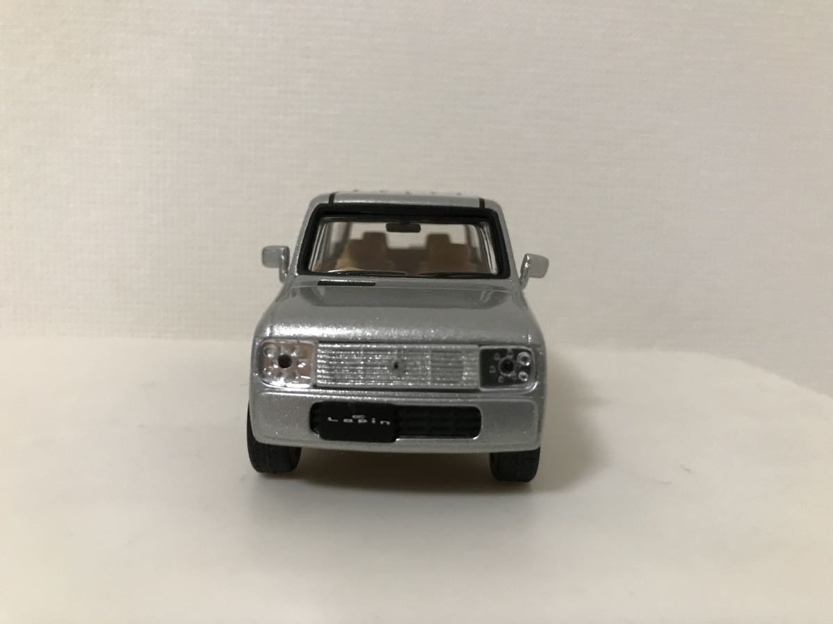 ディーラー特注 1/42 スズキ ラパン シルキーシルバーメタリック プルバックカー ミニカー カラーサンプル SUZUKI Lapin 約1/43_画像4