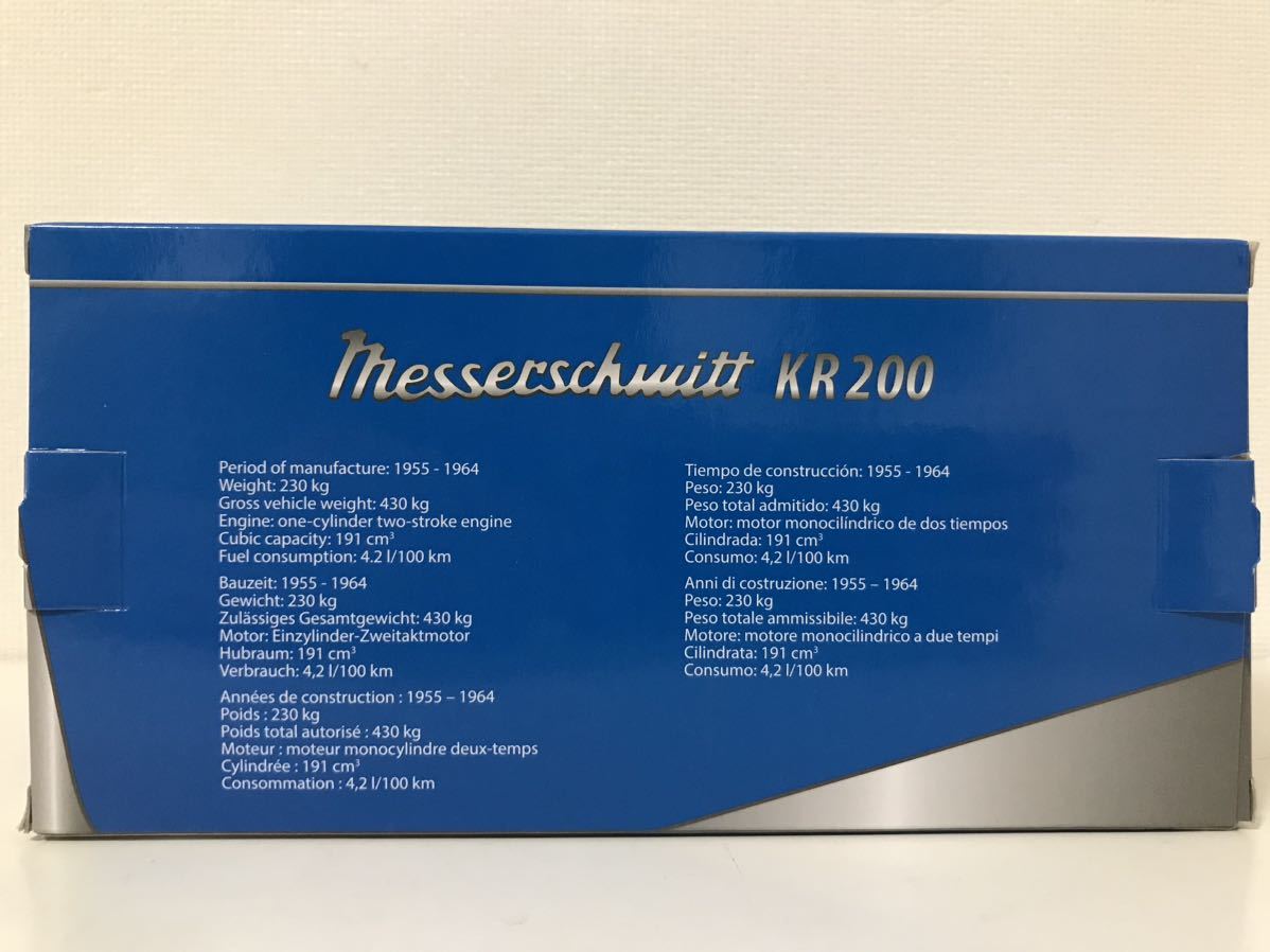 Gollnest & Kiesel KG 1/18 メッサーシュミットKR200 Messerschmitt KR200 ブルー ホワイト ツートンカラー ホワイトリボン 青 白_画像2