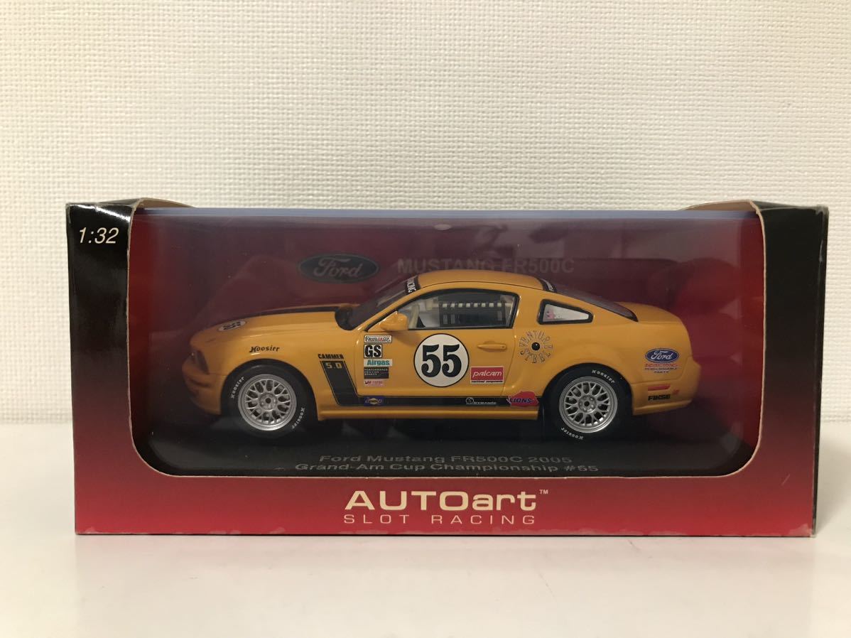 オートアート AUTOart 1/32 スロットカー フォード マスタング FR500C '05 GRANDAMカップ #55 Ford mustang_画像1