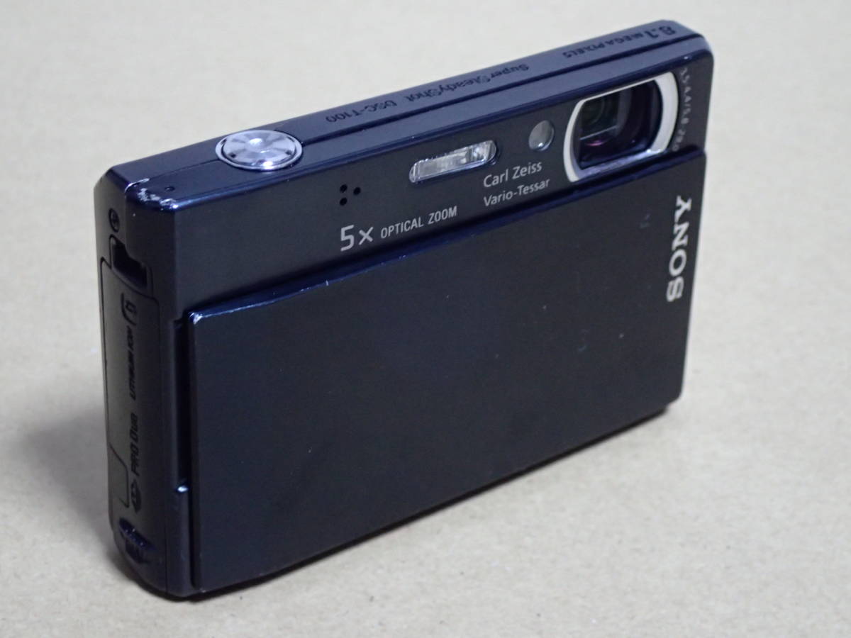 中古品 SONY ソニー Cyber-Shot デジカメ DSC-T100 genuine battery also includedの画像1