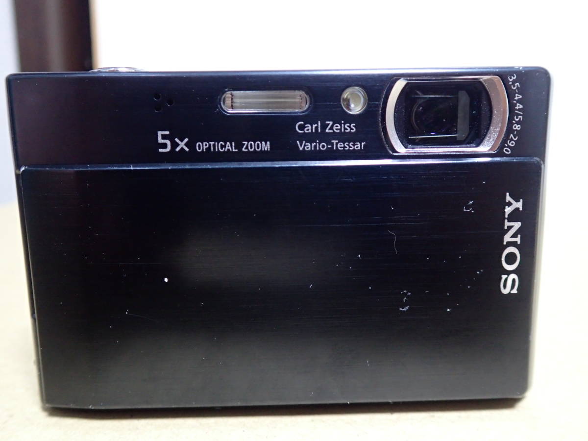中古品 SONY ソニー Cyber-Shot デジカメ DSC-T100 genuine battery also includedの画像3