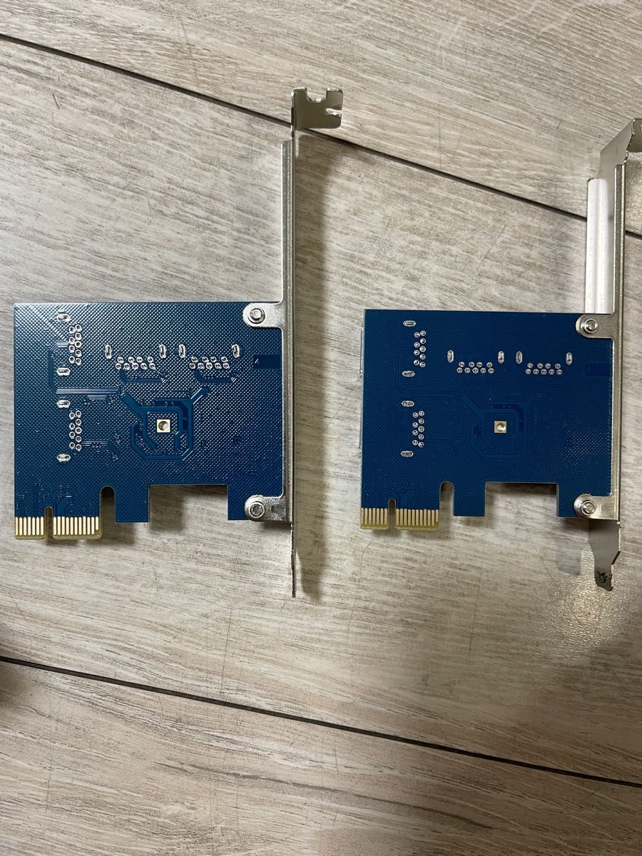 PCIe 1x 4X 8X 16Xスロットライザーカード 2枚セット