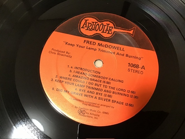 LP/輸入盤 　BLUES ブルース　US ARHOOLIE 1068/ FRED MCDOWELL/KEEP YOUR LAMP TRIMMED AND BURNING_画像5