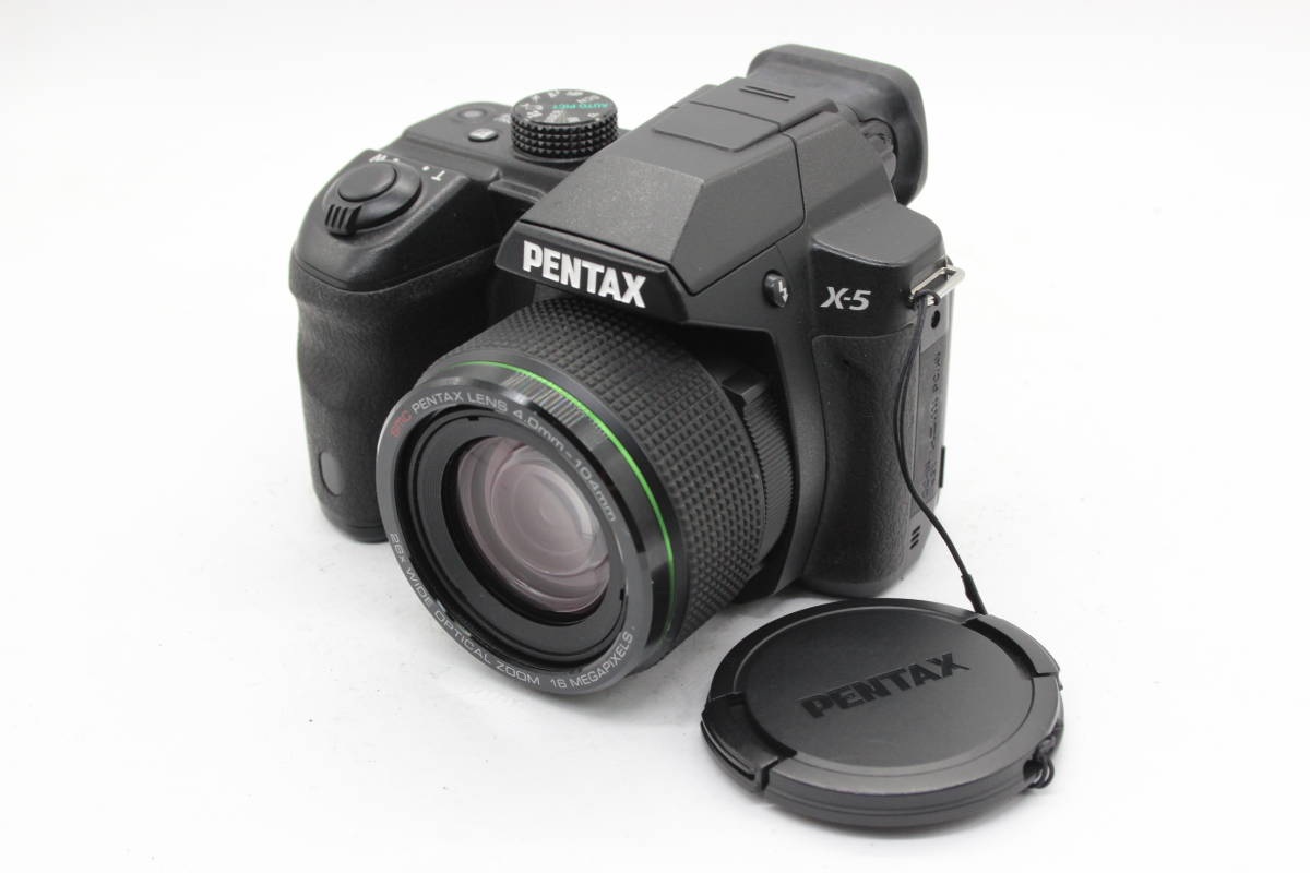 【美品 返品保証】 【便利な単三電池で使用可】ペンタックス Pentax X-5 SR smc 26x Wide コンパクトデジタルカメラ s494_画像1