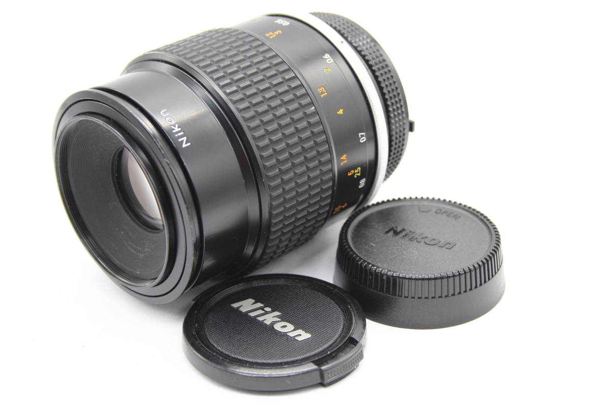 【返品保証】 ニコン Nikon Micro-NIKKOR 105mm F4 前後キャップ付き レンズ s513