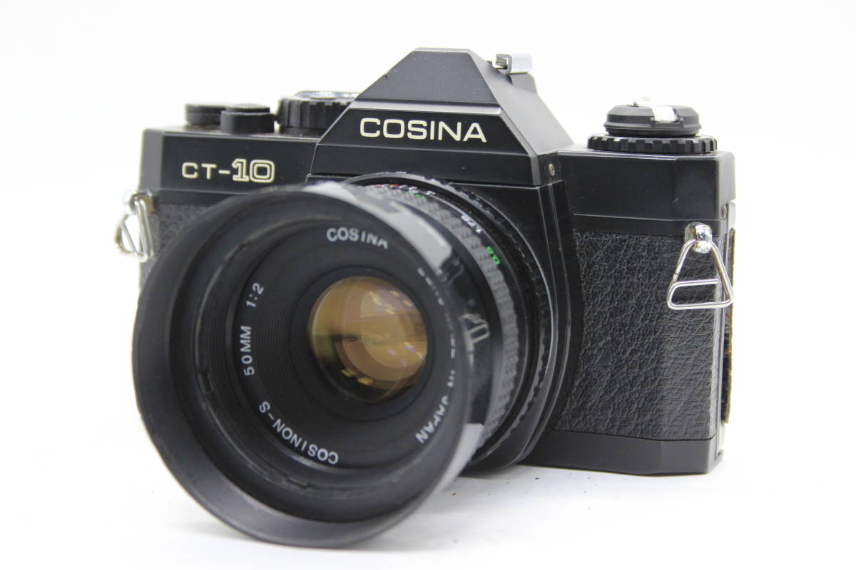 【返品保証】 コシナ Cosina CT-10 ブラックボディ Cosinon-s 50mm F2 ボディレンズセット s636_画像1