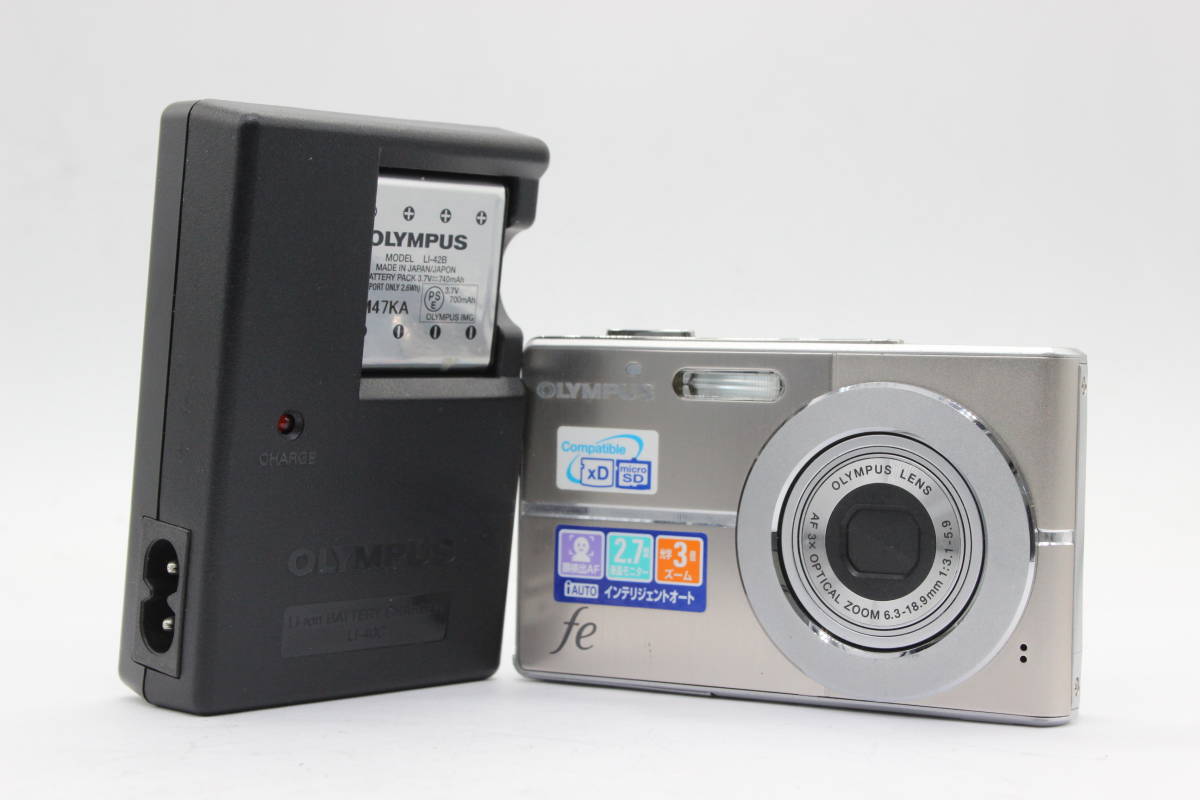 【返品保証】 オリンパス Olympus FE-3010 AF 3x バッテリー チャージャー付き コンパクトデジタルカメラ s814