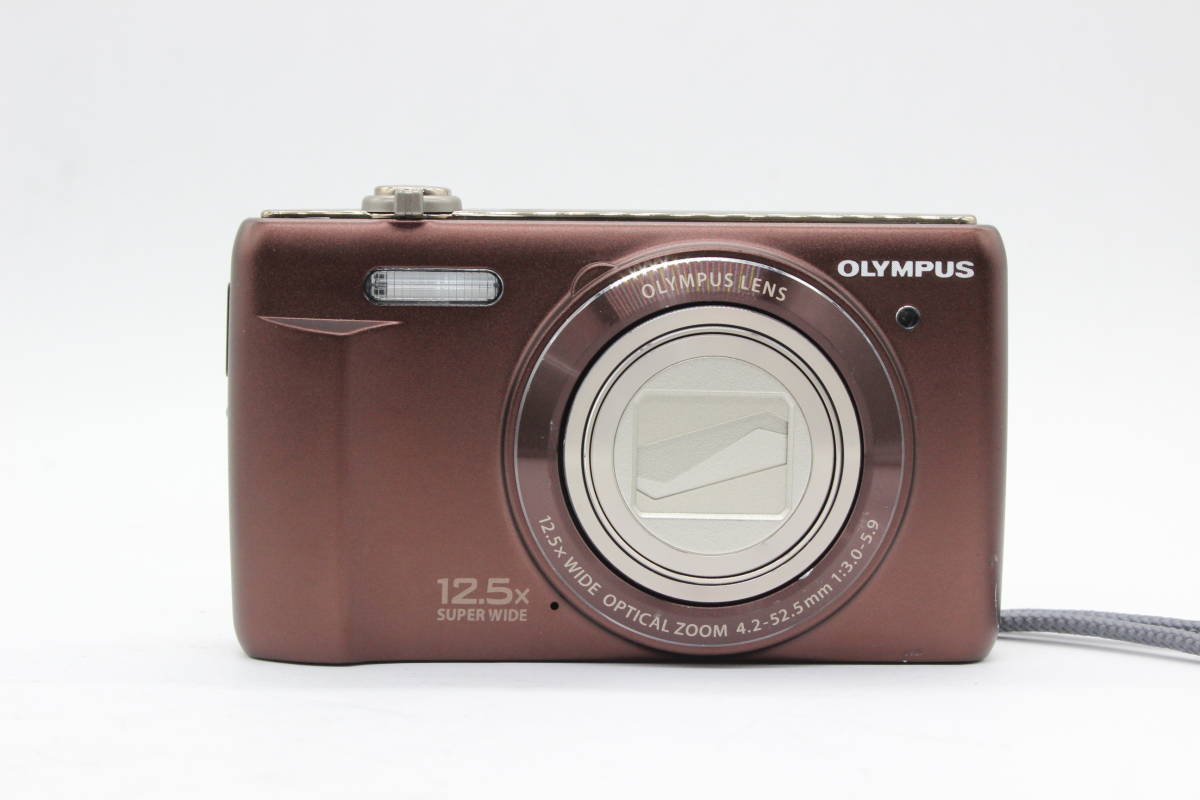 【美品 返品保証】 オリンパス Olympus VR-360 ブラウン 12.5x Super Wide バッテリー付き コンパクトデジタルカメラ s836_画像2