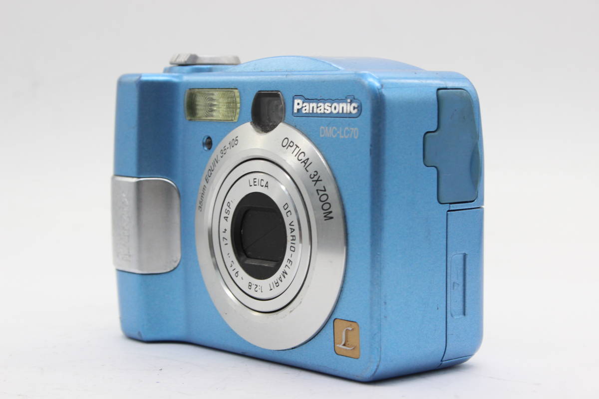 【返品保証】 【便利な単三電池で使用可】パナソニック Panasonic Lumix DMC-LC70 ブルー 3x Zoom コンパクトデジタルカメラ s863