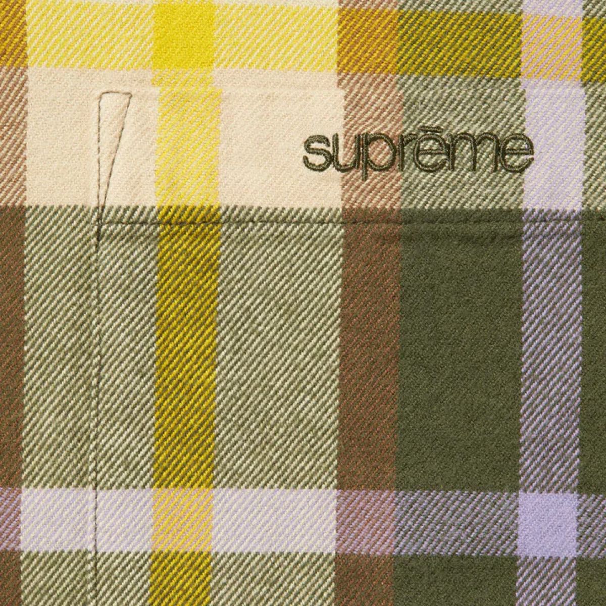 Supreme Plaid Flannel Shirt サイズL Green｜PayPayフリマ