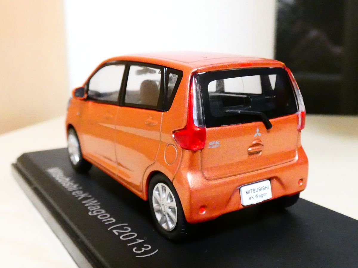 国産名車コレクション 1/43 三菱 ekワゴン 2013 オレンジ mitsubishi ek wagon アシェット ミニカー_画像2