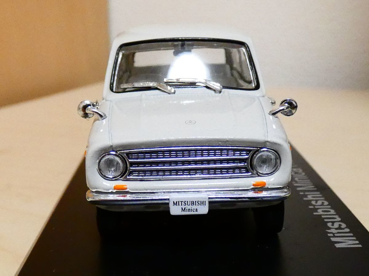 国産名車コレクション 1/43 三菱 ミニカ 1962 白 旧車 クラシックカー mitsubishi minica アシェット ミニカー_画像3