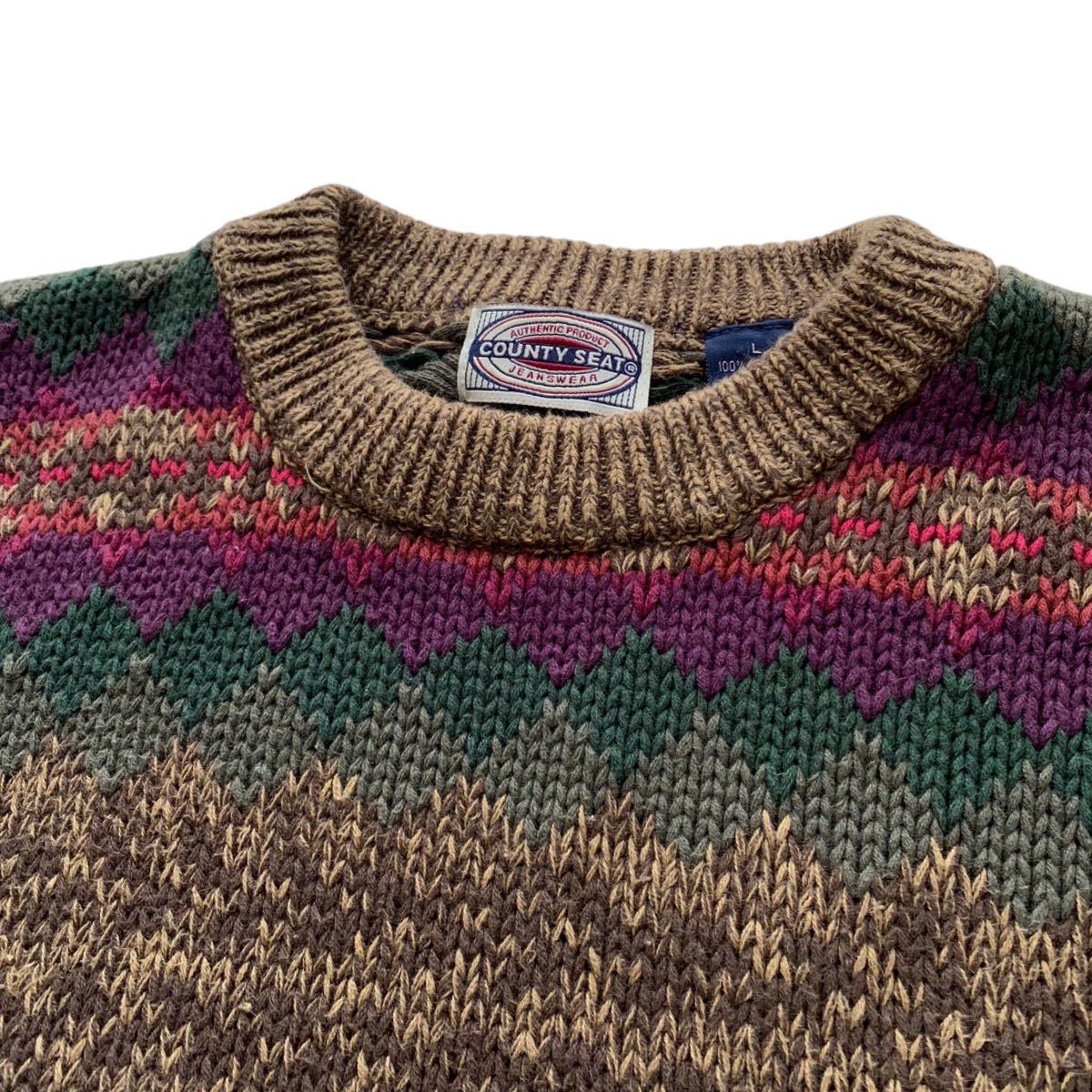 新年の贈り物 COUNTY 90's SEAT ヴィンテージ プルオーバー セーター