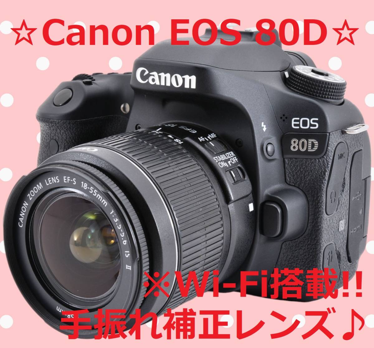 ショット数2592回!! Canon キャノン EOS 80D #6085