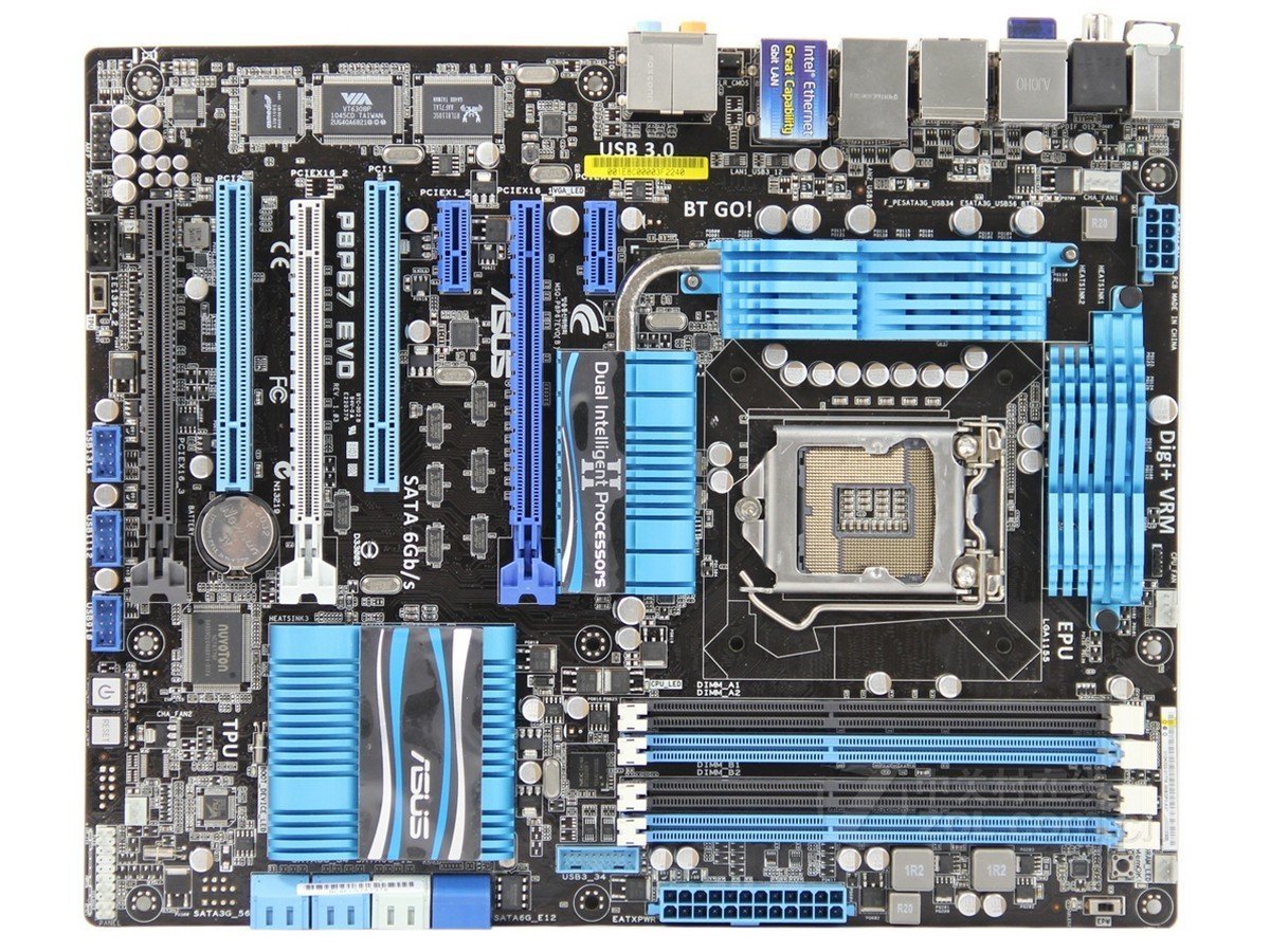 美品 ASUS P8P67 EVO マザーボード Intel P67 LGA 1155 ATX メモリ最大32G対応 保証あり