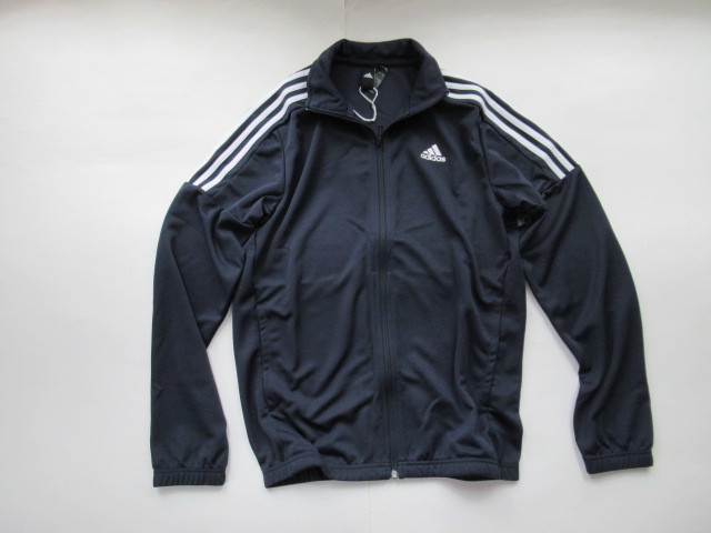 2826■新品！アディダス（adidas）ジャージ上下【XO】ネイビー系トレーニング_画像2