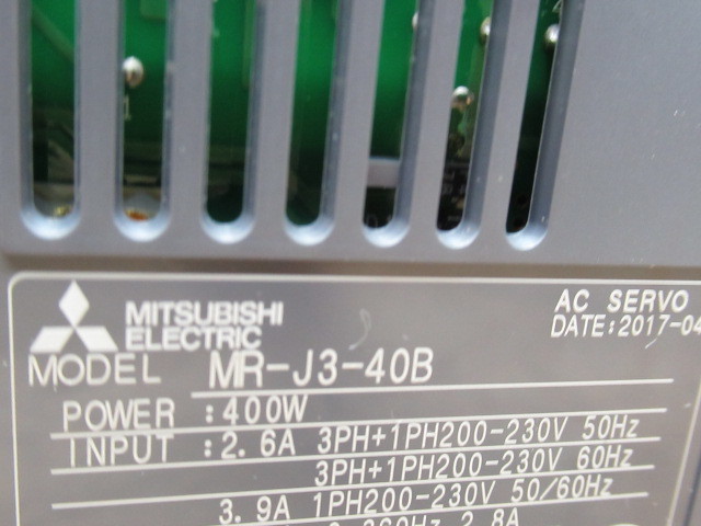 美品 MITSUBISHI 三菱電機 サーボアンプ シーケンサ MR-J3-40B 管理5Y0923H-YP07_画像4