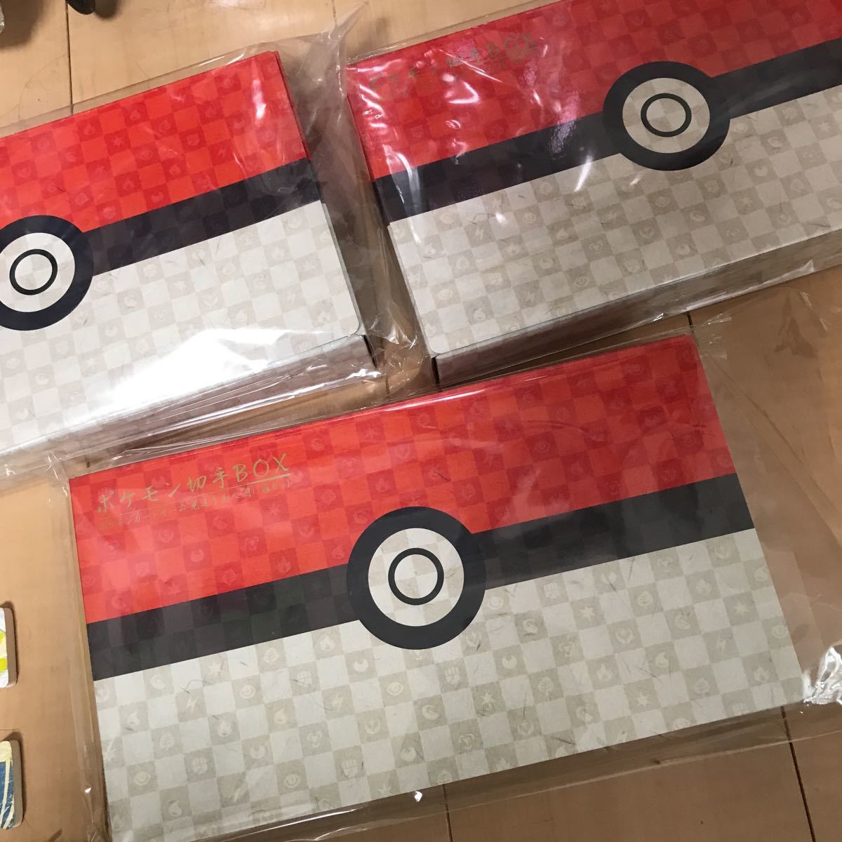 新品未開封 ポケモン切手BOX ポケモンカードゲーム 見返り美人 月に雁セット プロモカード ピカチュウ 付属品完備 ポケカ 3BOXセット